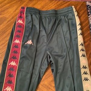 Kappa green track pants